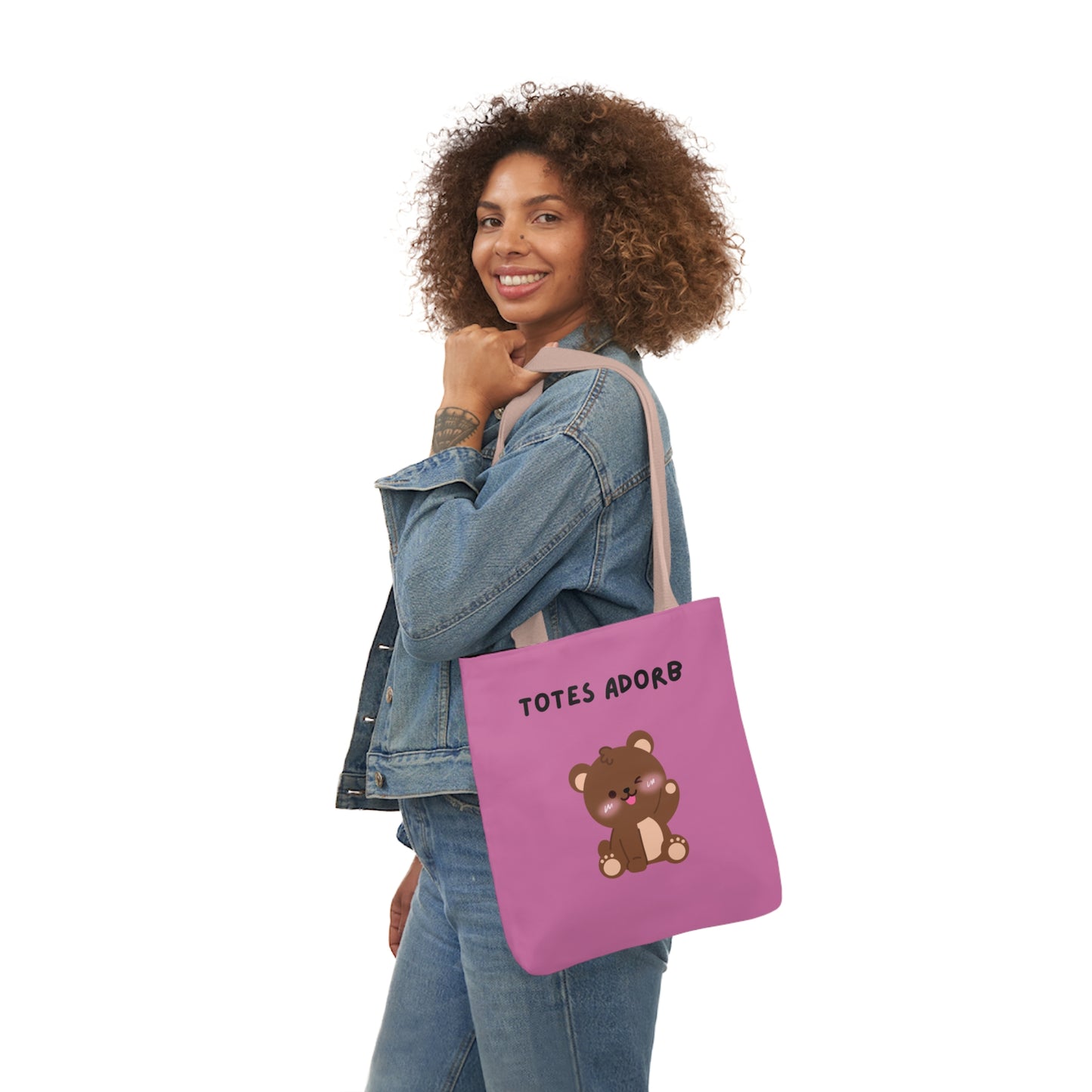 Beary cute Tote Bag, 5-Color Straps