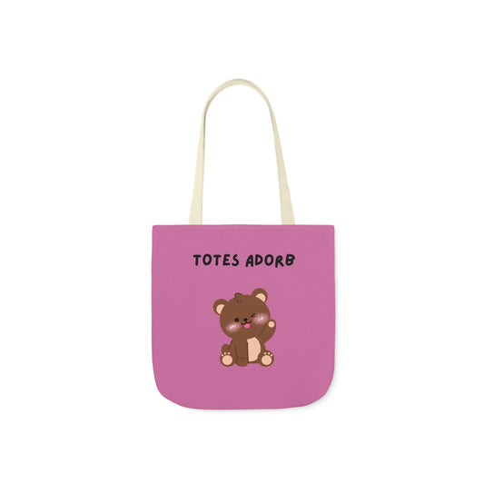 Beary cute Tote Bag, 5-Color Straps